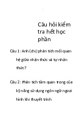 Bài thu hoạch môn Kỹ năng mềm | Trường đại học Kinh Doanh và Công Nghệ Hà Nội