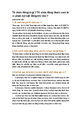 Tổ chức đảng là gì ? Tổ chức đảng được xem là vi phạm kỷ luật Đảng khi nào ?