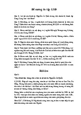 Đề cương ôn tập Môn Lịch sử Đảng | Đại học Bách Khoa Hà Nội