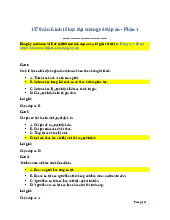 1370 câu trắc nghiệm (có đáp án) môn Kinh tế học đại cương | Trường Đại học Văn Lang