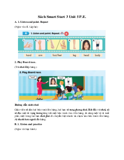 Giải BT Sách Smart Start 3 Unit 5 Sports & Hobbies P.E.