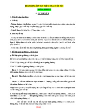 Đề Cương Ôn Tập Cuối Học Kỳ 1 KHTN 7 Chân Trời Sáng Tạo 2024-2025 Tham Khảo