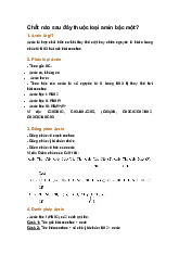 Chất nào sau đây thuộc loại amin bậc một?