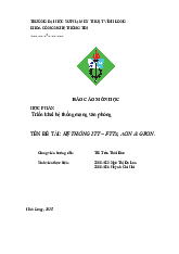 Tài liệu môn hoc Triển khai hệ thống  mạng văn phòng