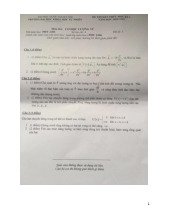 Đề thi hết môn học kì 1 Cơ học lượng tử năm học 2025-2026  - trường đại học Khoa học tự nhiên – Đại học quốc gia hà nội