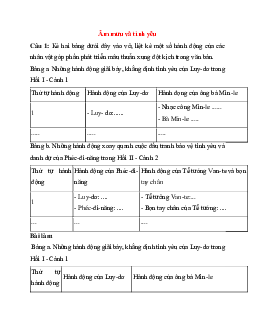 Soạn bài Âm mưu và tình yêu | Ngữ văn 11 Chân trời sáng tạo