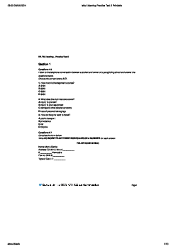 Ielts Listening Practice Test 5 Printable - Ielts Writing | Trường Đại học Sư Phạm Hà Nội