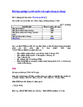Tổng hợp bài tập thi tuyển vào ngân hàng ( 4 dạng) | Học Viện Ngân Hàng