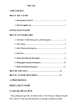 Tiểu luận Dịch tễ học với đề tài "Nghiên cứu dịch tễ học bệnh Thương hàn"