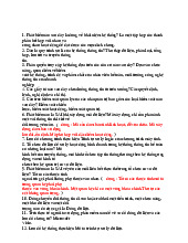 Đáp án trắc nghiệm hệ thống thông tin kế toán (Hệ thống thông tin KT)