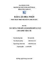 Xây dựng webapp chấm điểm rèn luyện cho sinh viên UTE | Báo cáo Lập trình hướng đối tượng