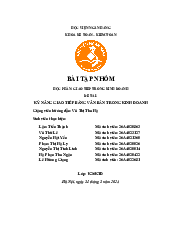 Bài Tiểu Luận: Kỹ Năng Giao Tiếp Bằng Văn Bản Trong Kinh Doanh | Học Viện Ngân Hàng