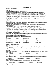 Practice And Keys - English A2| Đại học Sư Phạm Hà Nội