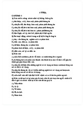 Bài Tập Trắc Nghiệm Chương 1 Môn Hệ thống thông tin quản lý | Đại học Kinh Tế Quốc Dân