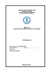 Mẫu tiểu luận: Quy định và gợi ý môn Lịch sử đảng | Đại học Đồng Tháp