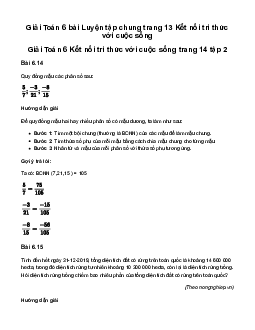 Giải Toán 6 Luyện tập chung trang 13 | Kết nối tri thức