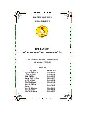 Tài liệu bài tập nhóm môn thị trường chứng khoán về phân tích phát hành chứng | Học viện Ngân hàng