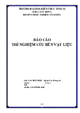 Đề cương môn thí nghiệm sức bền vật liệu- Trường Đại học bách khoa - Đại học đà nẵng.