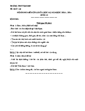 Nội dung kiểm tra giữa HK môn Ngữ Văn khối 10