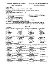 Đề cương ôn tập giữa kỳ 1 Tiếng Anh 10 năm 2025-2026 – THPT Hoàng Văn Thụ, Hà Nội
