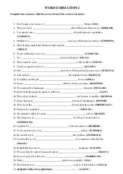 Word formation 2