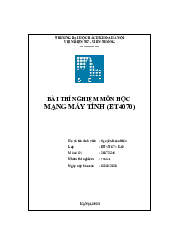 Báo cáo bài thí nghiệm Mạng máy tính | Đại học Bách Khoa Hà Nội