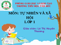 Giáo án điện tử Tự nhiên và xã hội 1 bài 25 Chân trời sáng tạo : Bảo vệ các giác quan