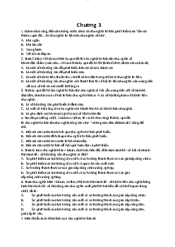 Trắc nghiệm Chương 3 Chủ nghĩa xã hội khoa học | Trường Đại học Kinh tế và Quản trị Kinh doanh, Đại học Thái Nguyên