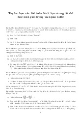 Tuyển chọn các bài toán hình học trong đề thi học sinh giỏi trong và ngoài nước môn Toán lớp 8