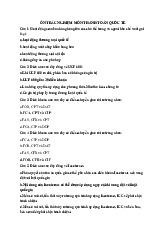 Ôn tập Trắc nghiệm | Môn Tài chính Doanh nghiệp | Đại học Văn Lang