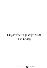 Giáo trình Luật Hình Sự Việt Nam 1 - Lí luận Nhà nước & Pháp luật | Trường Đại học Mở Hà Nội