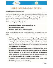 Ôn tập Văn học Dân gian Việt Nam môn Ngữ Văn 10