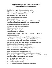 Bộ trắc nghiệm môn Tâm lý học đại cương | Trường Đại học sư phạm Hà Nội