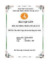 Báo cáo bài tập lớn - Tìm hiểu về quy trình hoạt động của Grab môn Hệ thống thông tin quản lý | Học viện Ngân hàng