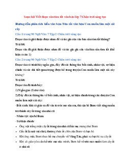 Soạn bài Viết đoạn văn tóm tắt văn bản | Ngữ Văn 7 Chân Trời Sáng Tạo tập 2