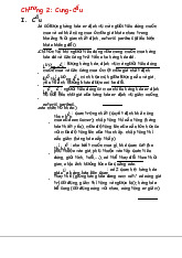 Ghi chú tóm tắt chương 2-3 về cung cầu và độ co giãn môn Kinh tế vi mô | Trường Đại học Kinh Tế Quốc Dân