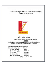 Bài tập lớn Phân tích tình hình kinh doanh Golden Gate môn Phân tích hoạt động kinh doanh | Trường Đại học Bách Khoa Hà Nội