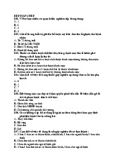 Đề thi môn pháp chế dược–Trường Đại học Nguyễn Tất Thành