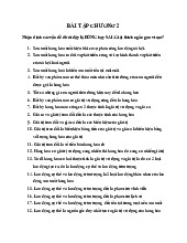 Bài tập chương 2 môn Kinh tế chính trị |Trường Đại học bách khoa - Đại học đà nẵng.