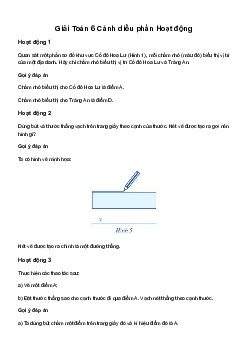 Giải Toán 6 Bài 1: Điểm. Đường thẳng | Cánh diều