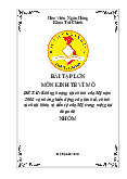 Bài tập lớn: Khủng hoảng tài chính Mỹ 2008 môn Kinh tế vĩ mô | Học viện Ngân hàng
