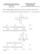 Đề kiểm tra HK1 toán 12 năm 2025 - 2026 THPT Trần Phú - Hà Nội