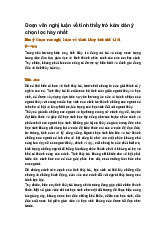 Đoạn văn nghị luận về tình thầy trò kèm dàn ý chọn lọc hay nhất