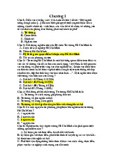 Câu hỏi chương 1 môn Tư tưởng Hồ Chí Minh–Trường Đại học Kinh tế quốc dân