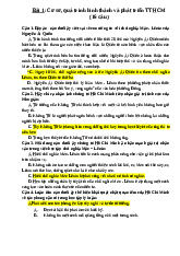 Bộ 120 câu hỏi trắc nghiệm ôn tập môn Tư tưởng Hồ Chí Minh