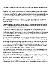 Cách tính tuổi vào lớp 1 theo quy định cập nhật mới nhất 2024