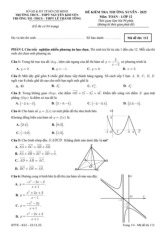 Đề kiểm tra Toán 12 tháng 11 năm 2025 trường Nguyễn Khuyến & Lê Thánh Tông – TP HCM (3)