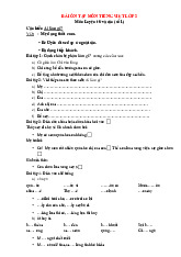 Tổng hợp Bài ôn tập môn Tiếng Việt lớp 2 Môn Luyện từ và câu (số 1) Câu kiểu Ai làm gì?