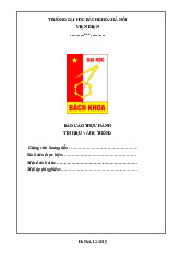 Báo cáo thực hành môn Tín hiệu hệ thống | Trường Đại học Bách Khoa Hà Nội