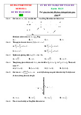 Đề ôn thi tốt nghiệp THPT 2025 môn Toán bám sát đề minh họa giải chi tiết-Đề 9
